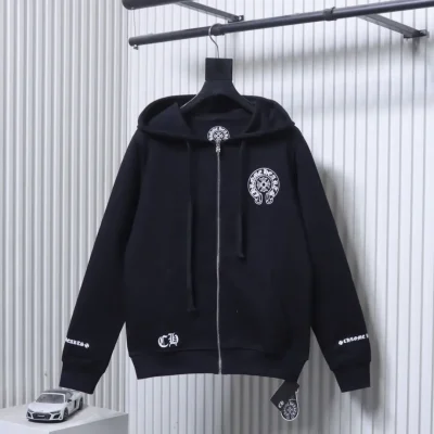 Chrome Hearts – Vorderansicht Schwarz