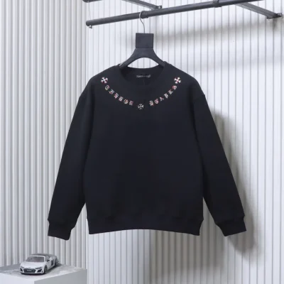 Chrome Hearts Vorderansicht Schwarz