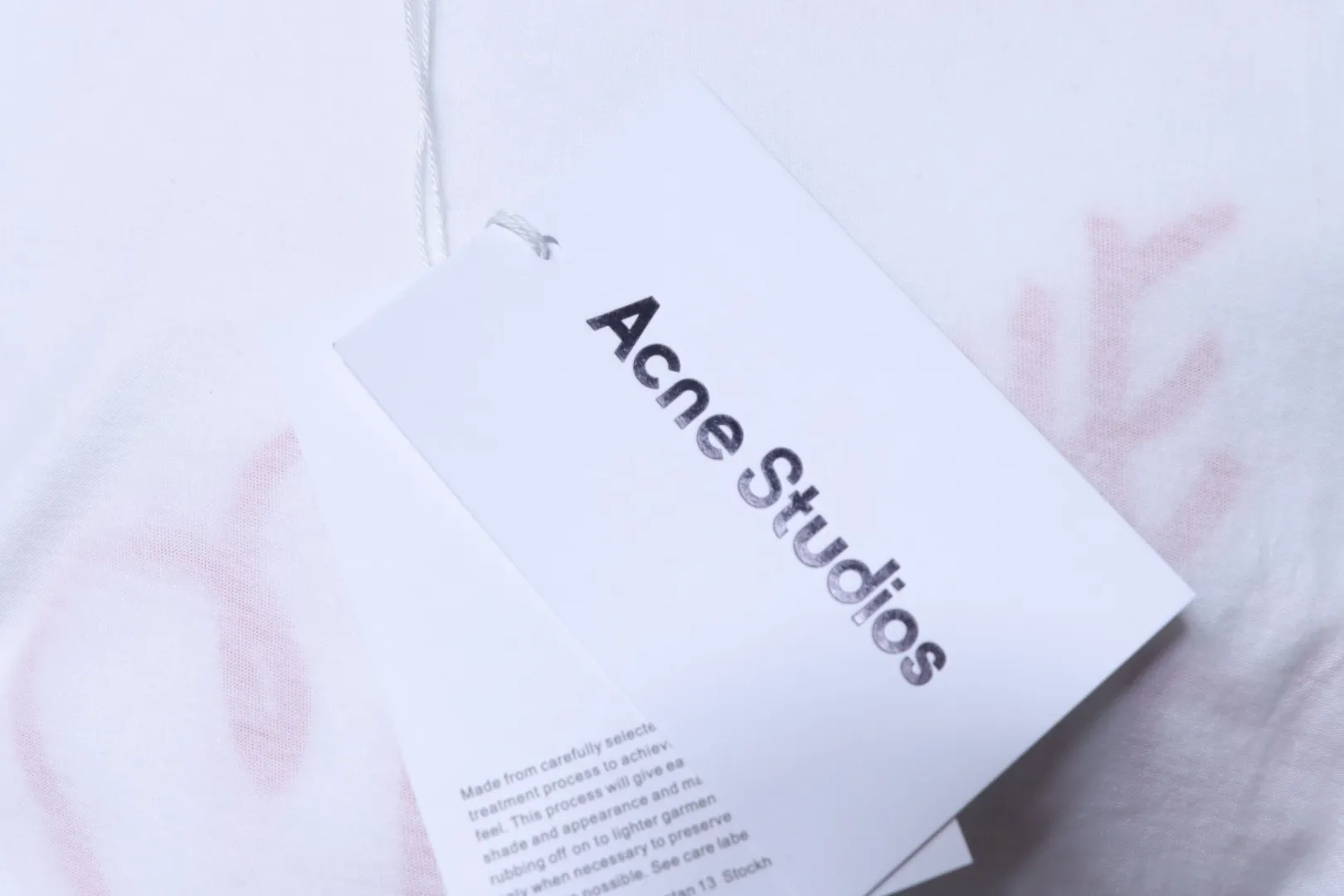 Acne Studios Hangtag
