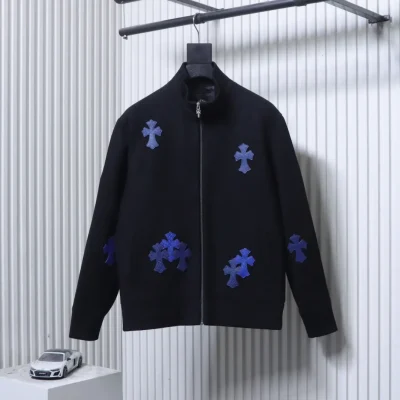 Chrome Hearts Vorderansicht Schwarz