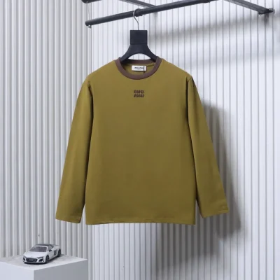 Miu Miu Vorderansicht Senf-Olive