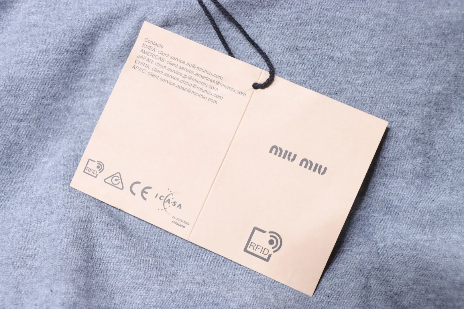Miu Miu Hangtag