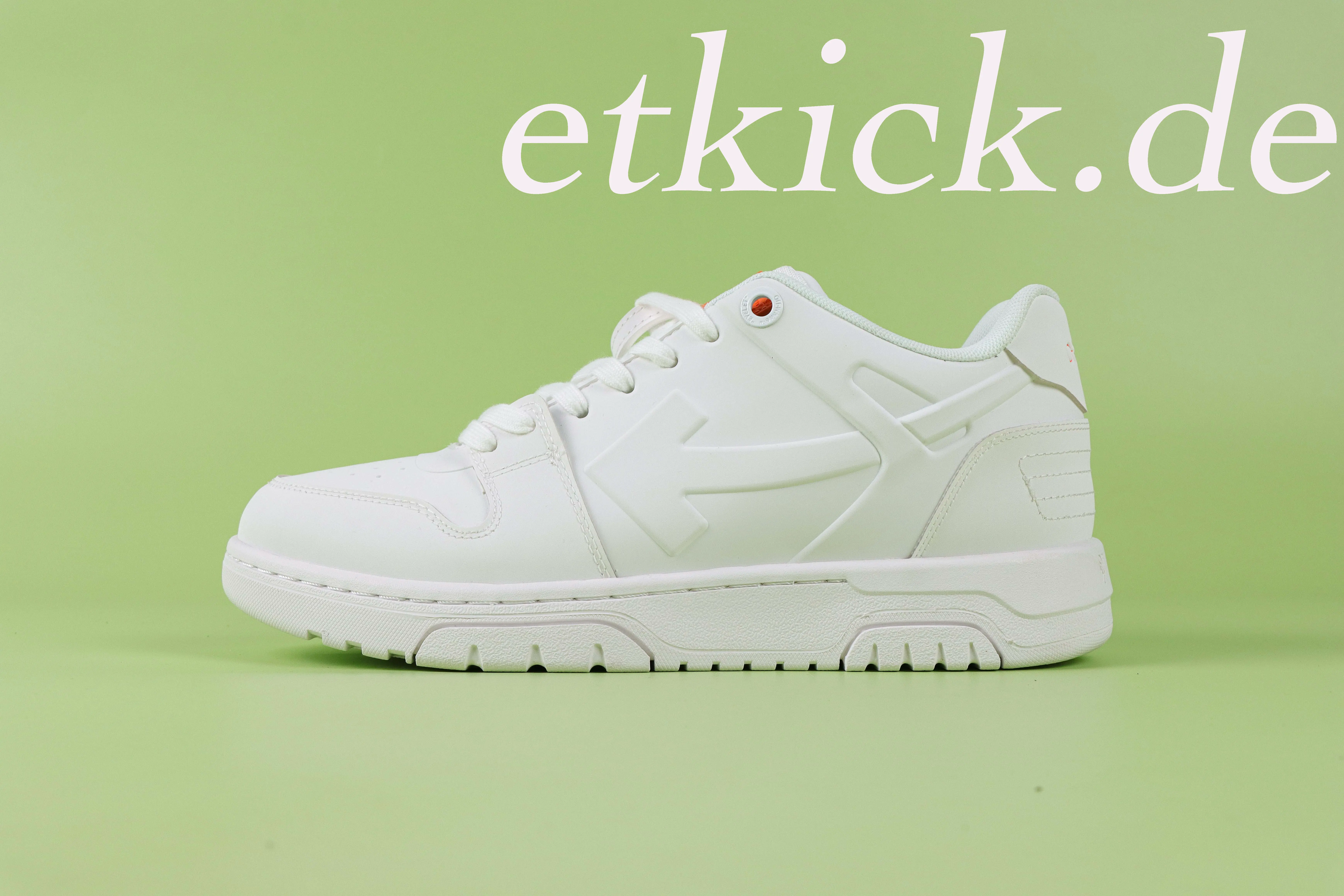 OFF-WHITE Out Low Tops Weiß-Orange – Bild 2