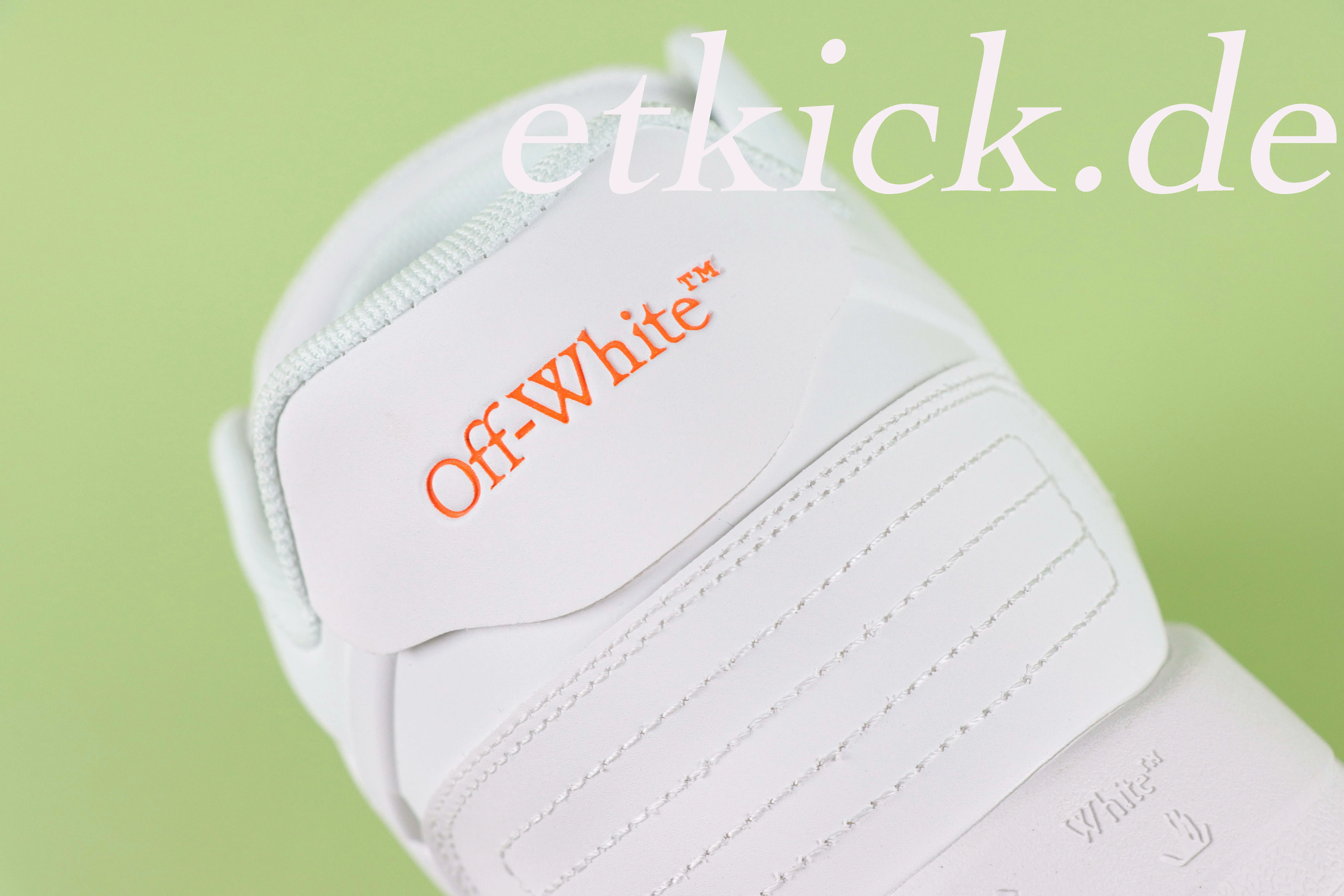 OFF-WHITE Out Low Tops Weiß-Orange – Bild 6