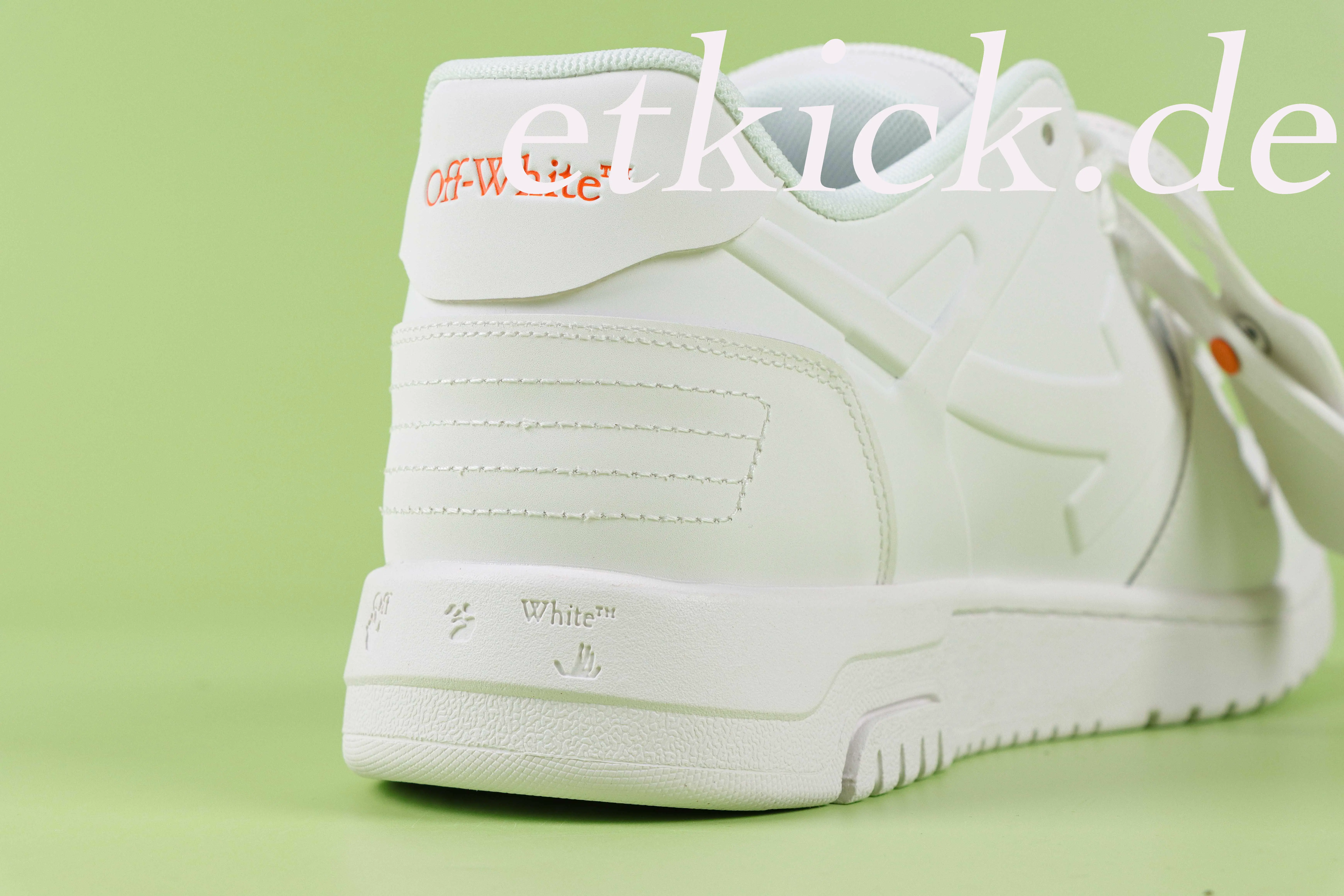 OFF-WHITE Out Low Tops Weiß-Orange – Bild 5