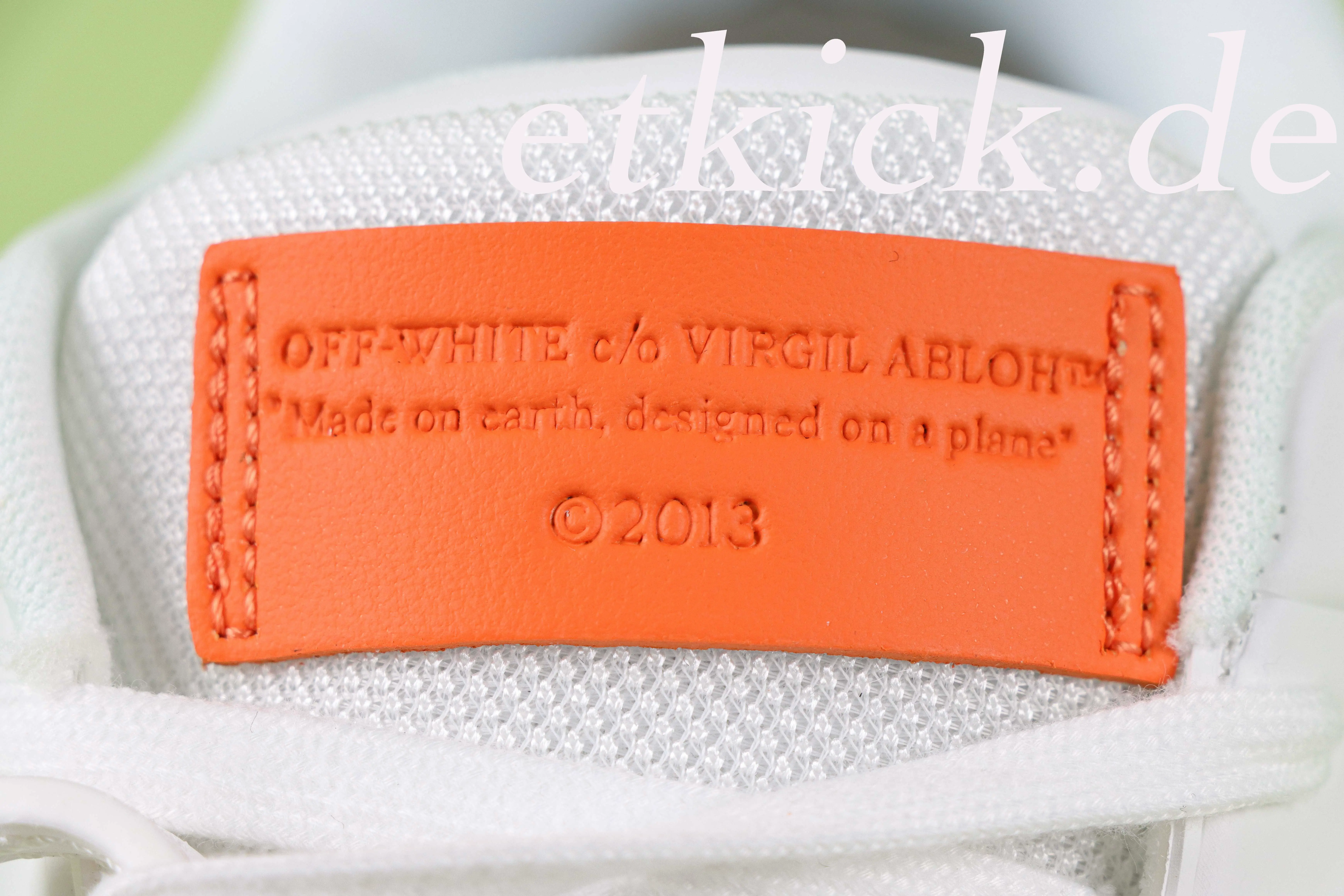 OFF-WHITE Out Low Tops Weiß-Orange – Bild 10