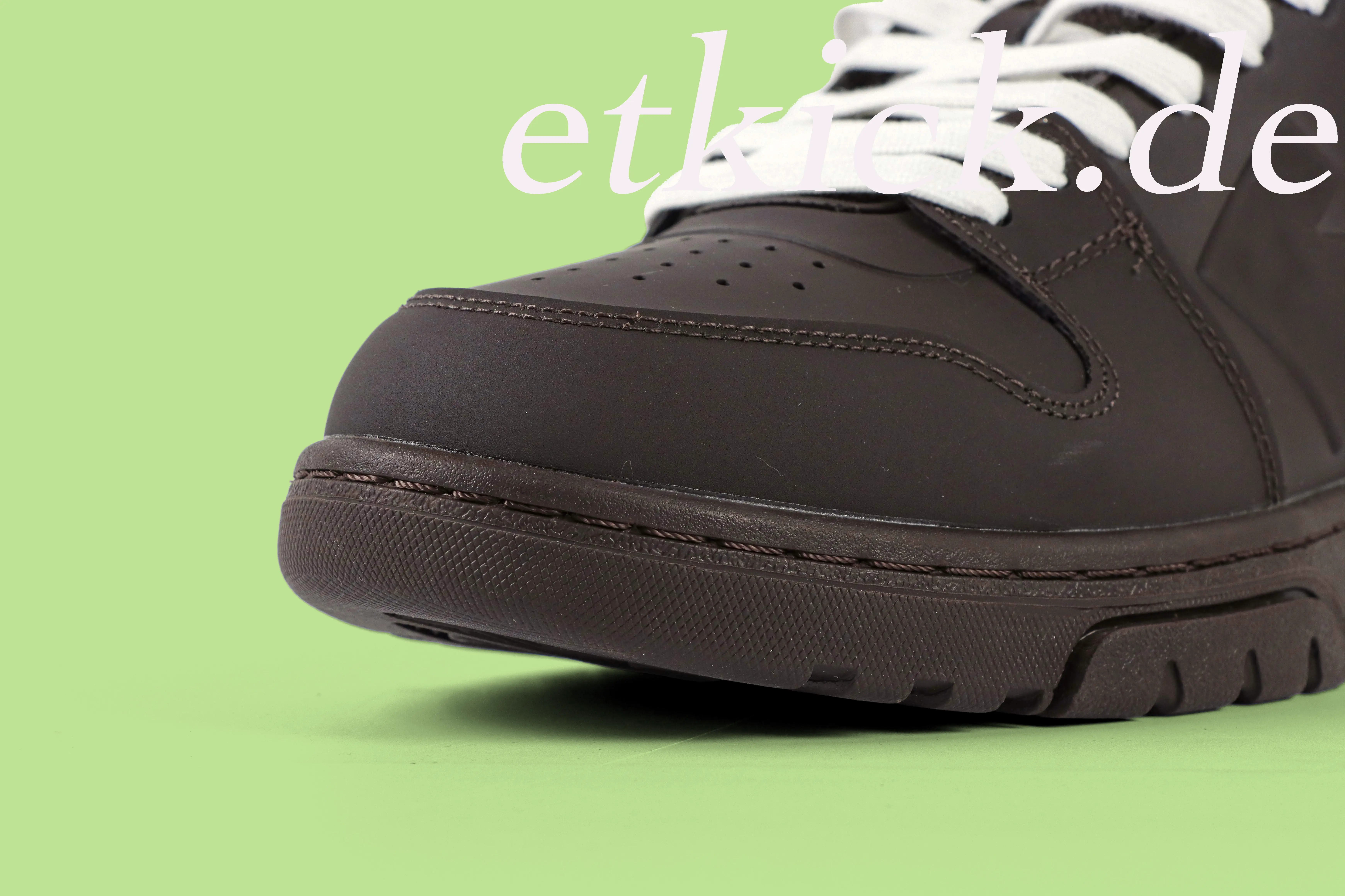 Off-White – Out Of Office Lifted-Sneaker in Braun – Bild 3