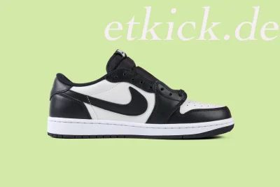 Travis Scott x Air Jordan 1 Low in Schwarz und Weiß Panda