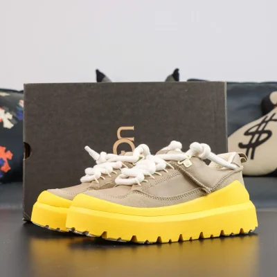UGG Heritage Utility Platform Freizeitschuhe – Gelb und Hell-Khaki